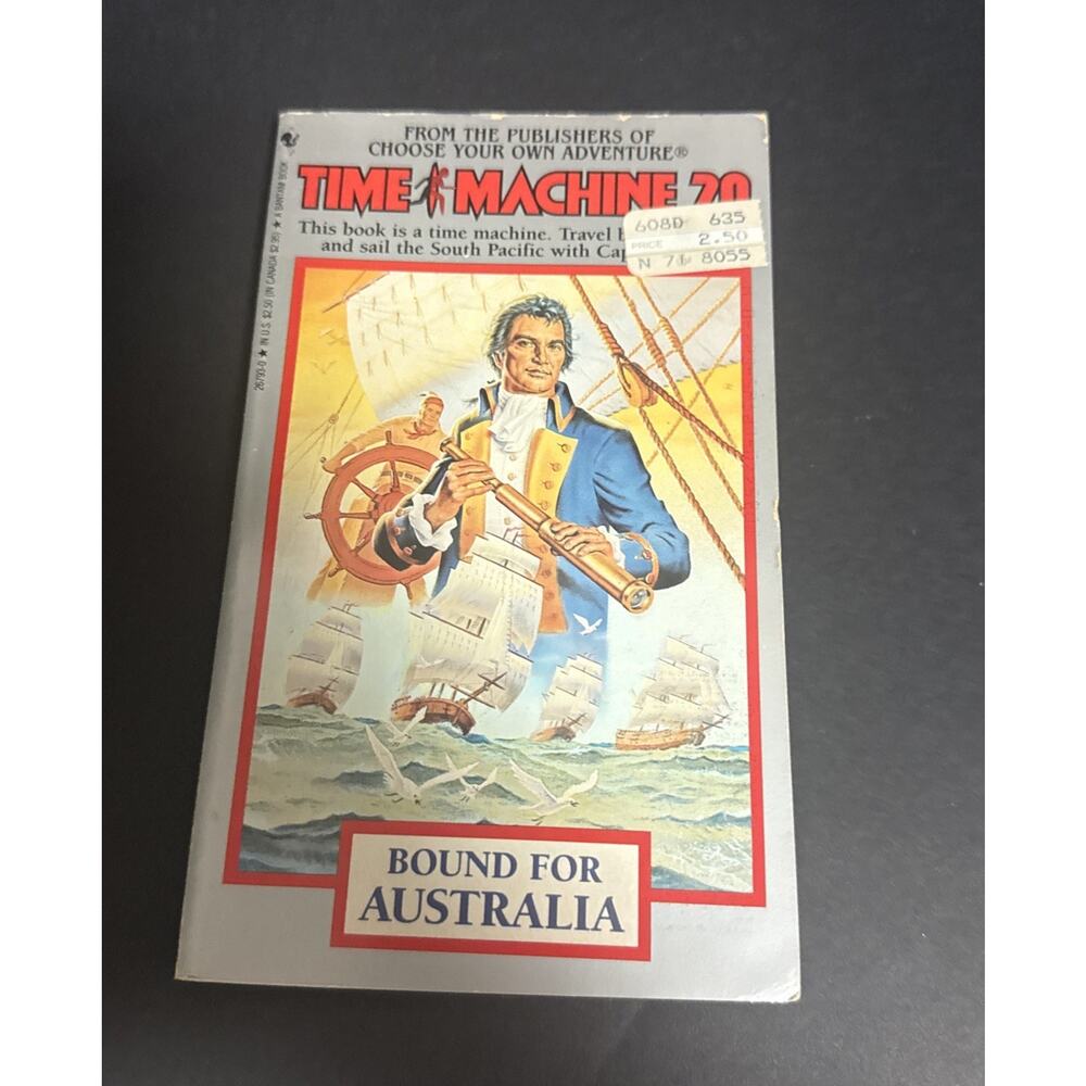 Time Machine 20 Bound for Australia Nancy Bailey Paperback Book CYOA 1987